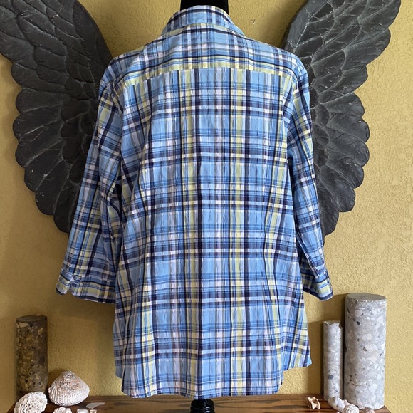 Allison Daley Plaid Button Up Shirt - Picture 6 of 8